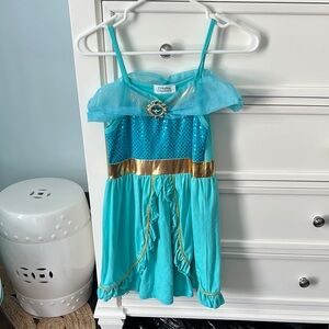 Disney Princess Jasmine Kids Costume - Blue and Gold size 9-10